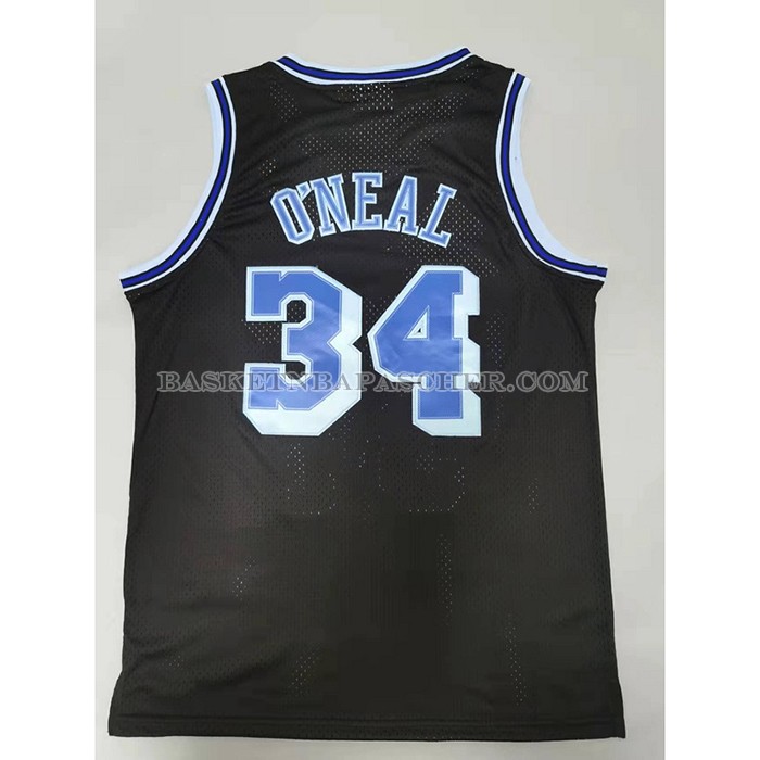 Maillot Los Angeles Lakers Shaquille O'neal NO 34 Mitchell & Ness 1996-97 Bleu Noir